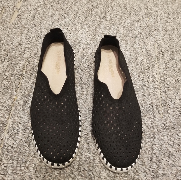 Ilse Jacobsen Hornbak Tulip Slip on Sneaker Perforate Black Size 41 - Picture 8 of 16